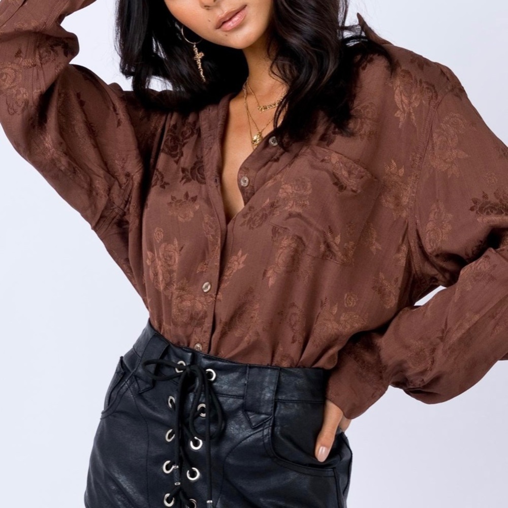 Motel Oxford Shirt Chocolate